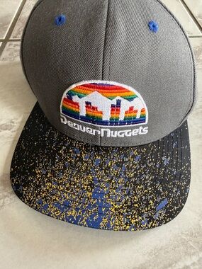 Denver Nuggets Hat by Mitchell &Ness with Rainbow City Logo